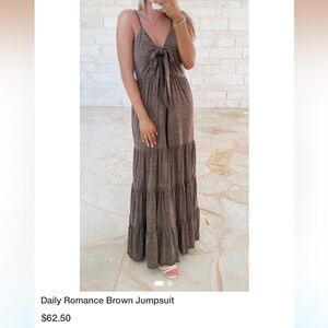Brown Jumpsuit